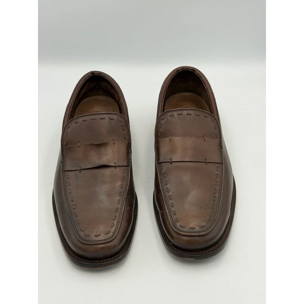 H.S. Trask Choteau Loafer Brown Leather Penny Loafers Men's Size 8M